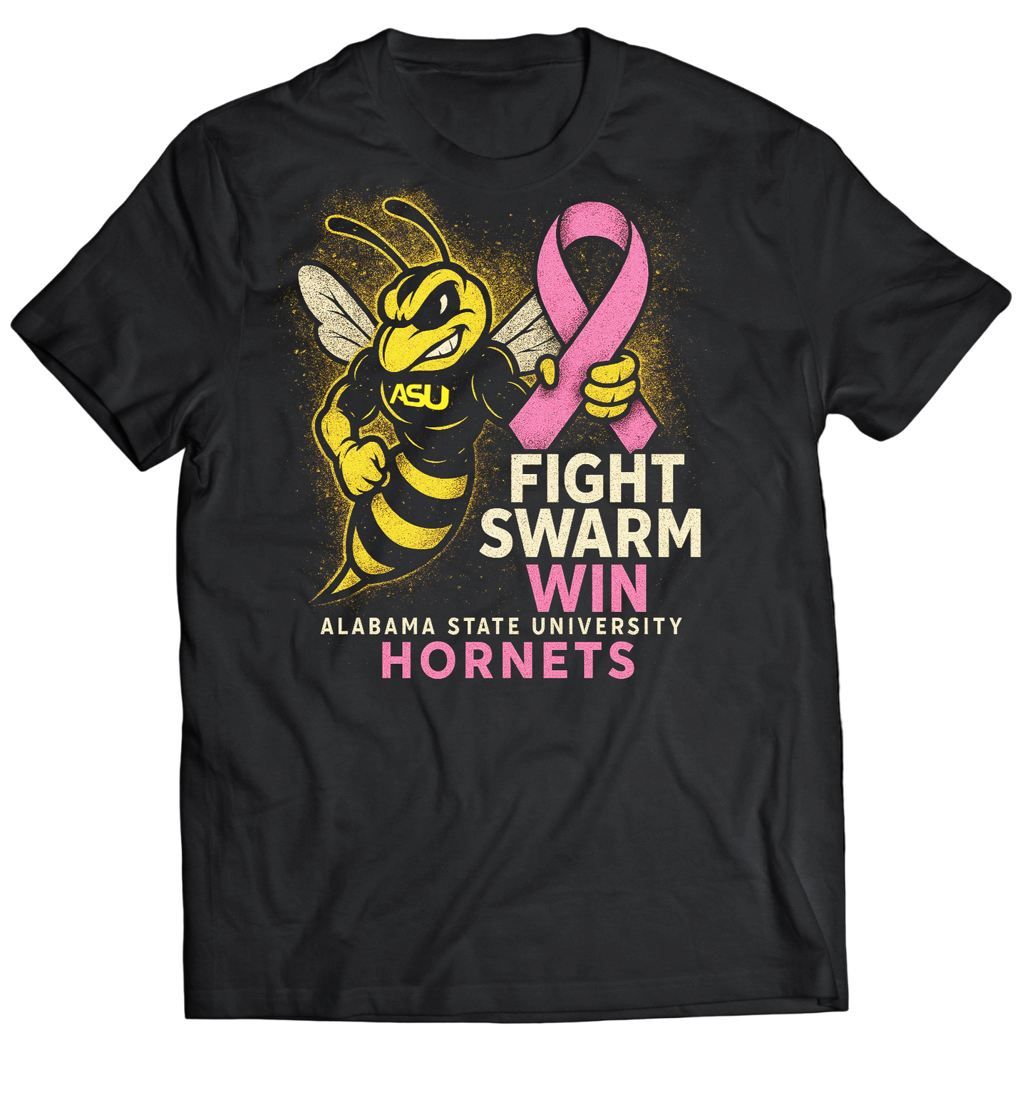 ASU FIGHT SWARM WIN Breast Cancer Awareness Tee